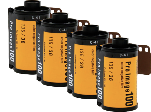 Carretes fotográficos como apoyo visual de la portada
